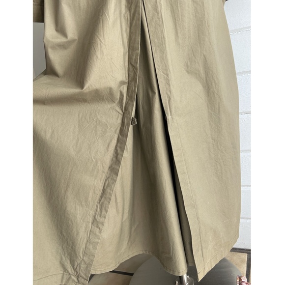Vintage 1980's RALPH LAUREN Full Length Double Breasted Trench Coat in Khaki -12 - Picture 5 of 13